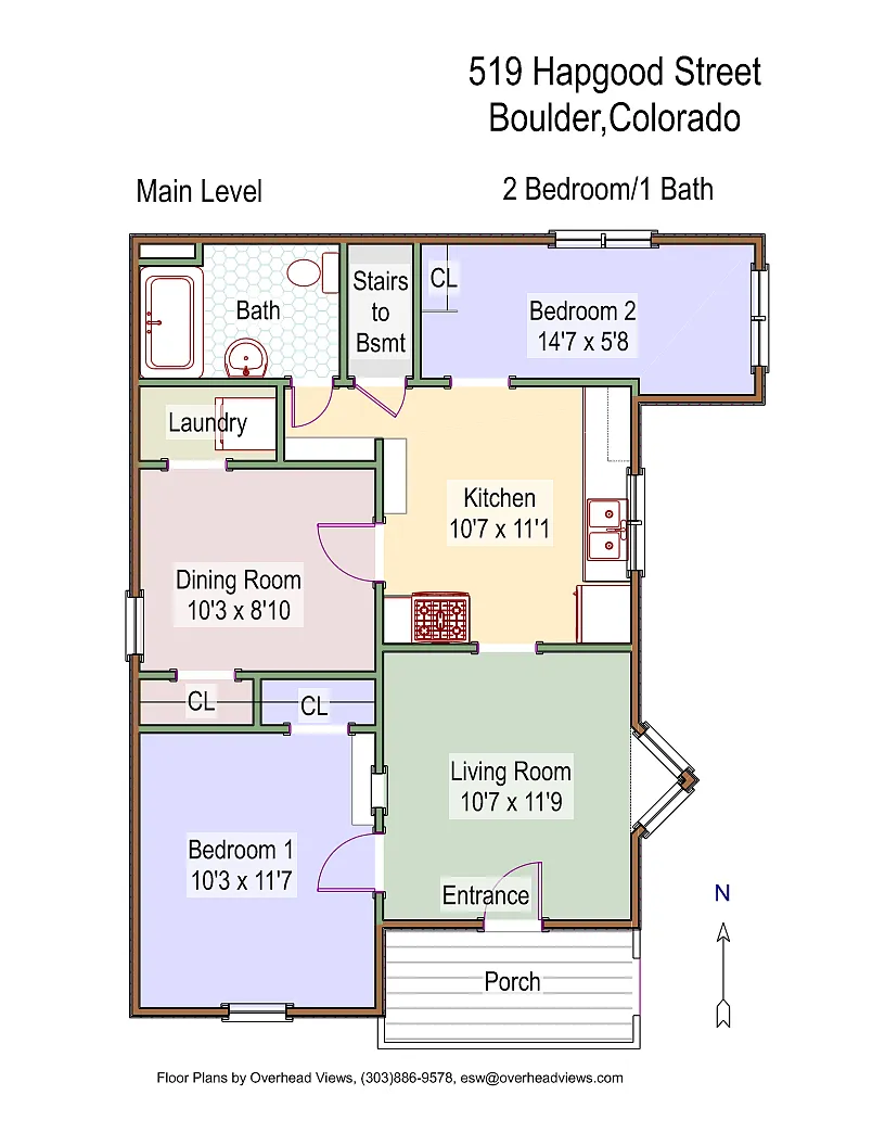 Floor plan 519 Hapgood St