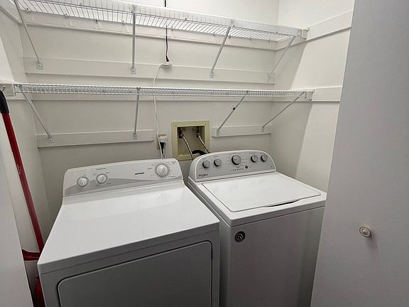 Washer and dryer included