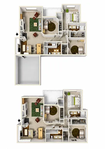 Floor plan C1 Upgraded