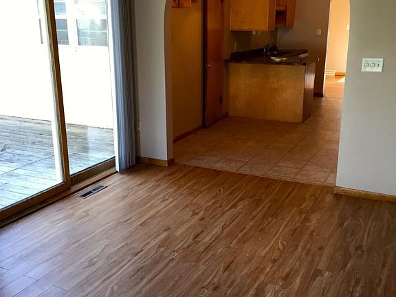 Family room with walk out to large deck