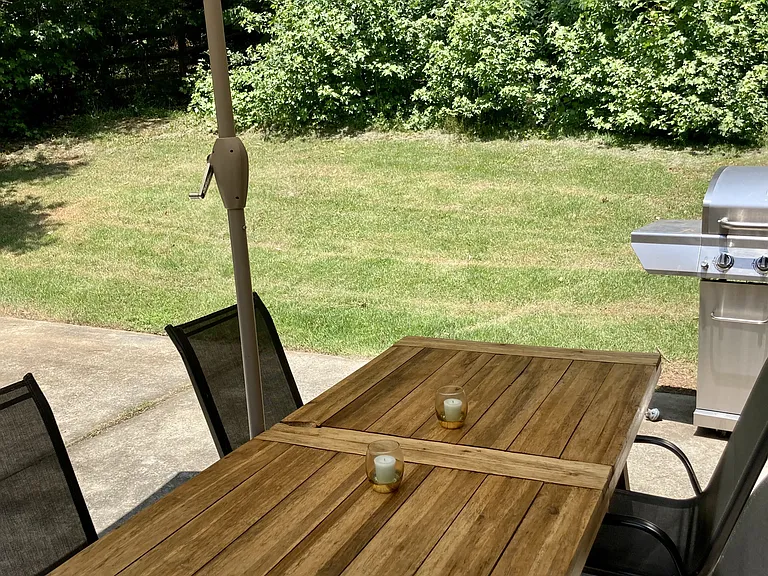 Outdoor dining table