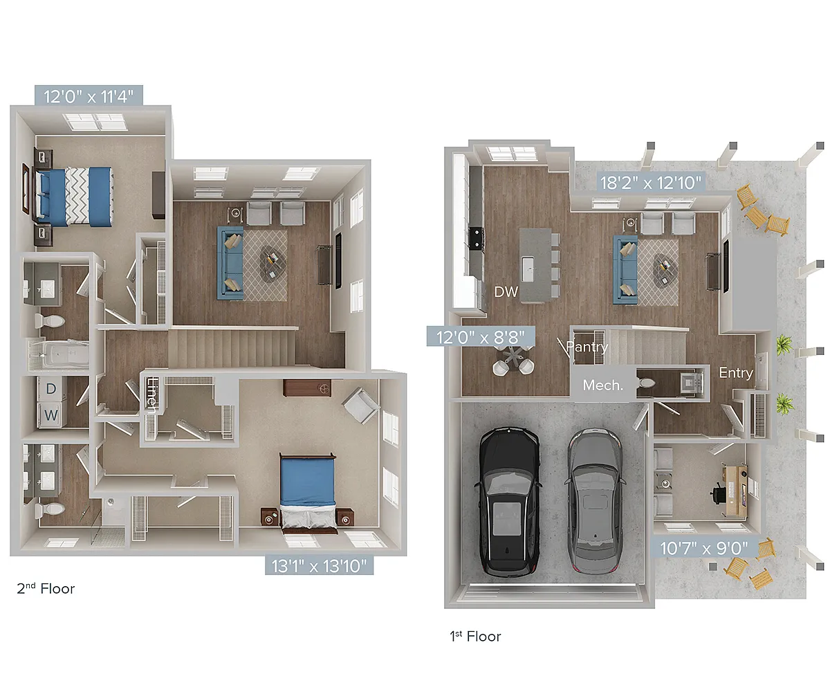 Floor plan B1T-1608