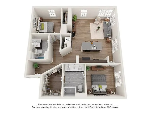 Floor plan Lincoln (2x2)