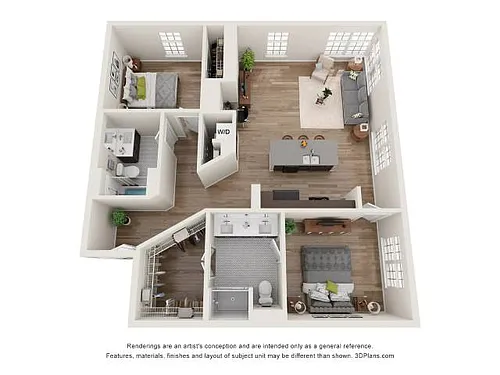 Floor plan Lincoln (2x2)