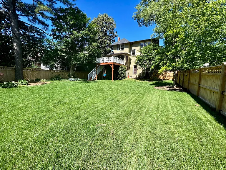 Backyard and back deck