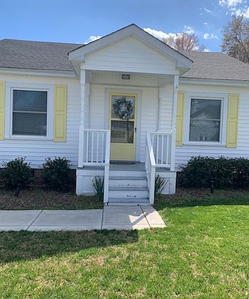 Covered front entry.