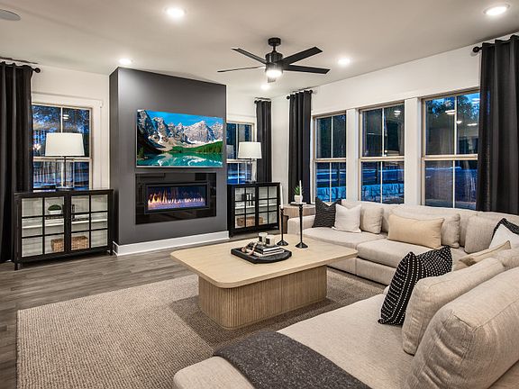 Spacious gathering room with lots of natural light