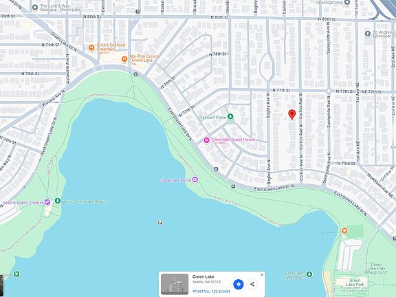 Map of Property at Red Dot on Corliss Ave N