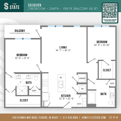 Floor plan Sojourn 2.2