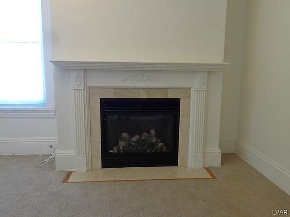 Gas fireplace.