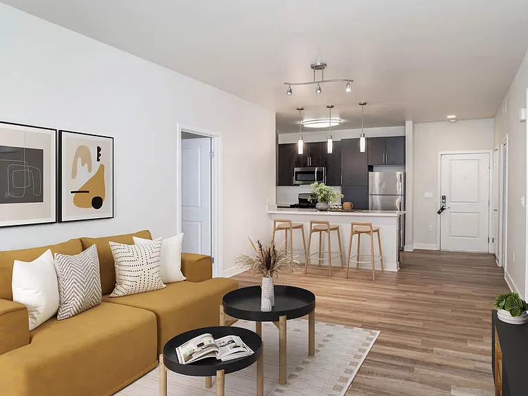 Living Room with Hard Surface Flooring