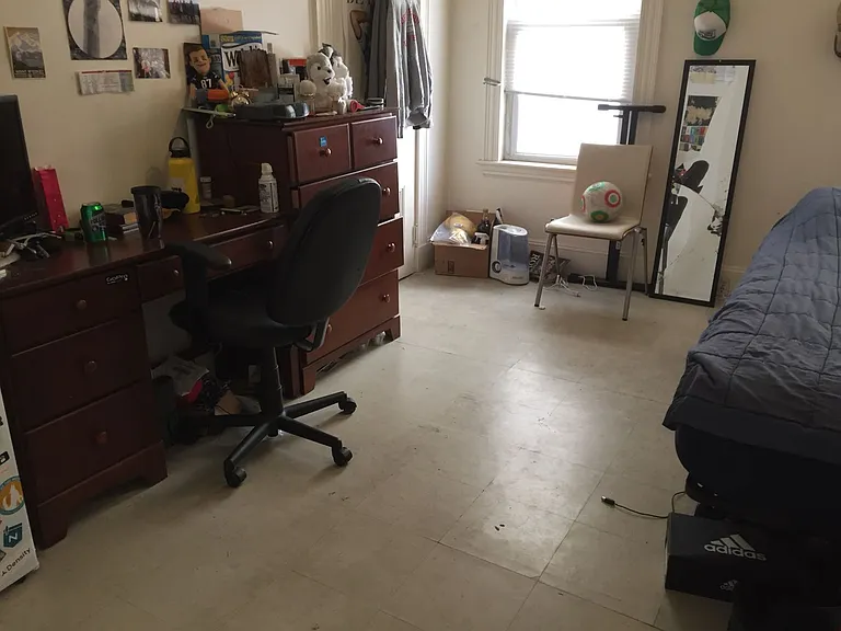 large, sunny bedroom