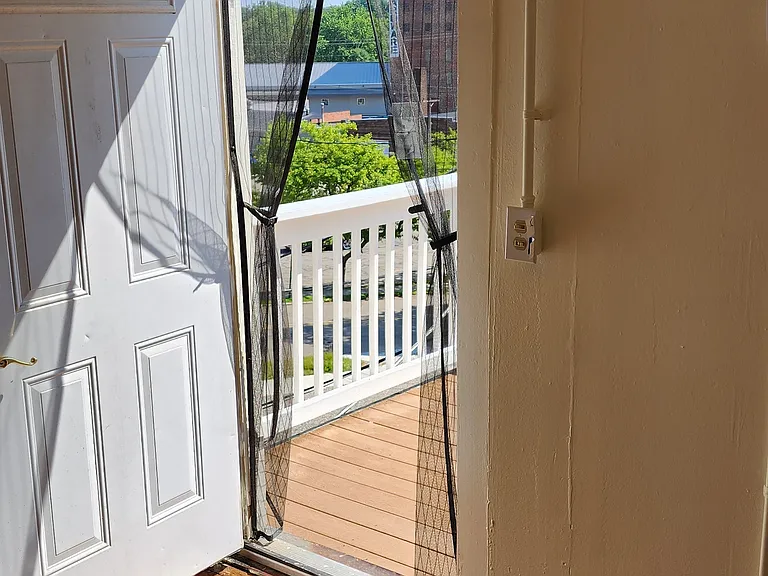 Looking at back door from 3rd bedroom