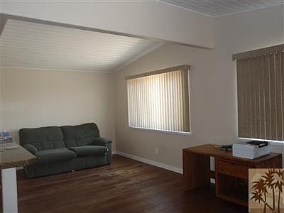 Cathedral ceiling in Living Room
