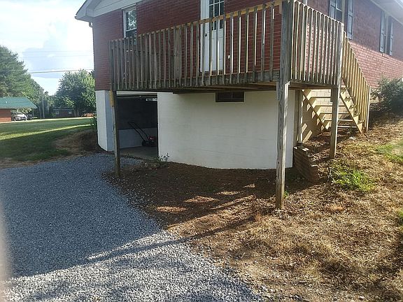 End view,deck and new gravel