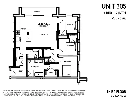 Floor plan A-305