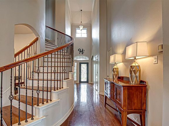 View of formal entry from the family room