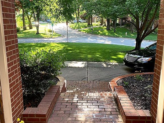 View out the front door