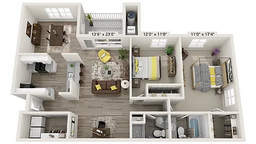 Floor plan South - 2E