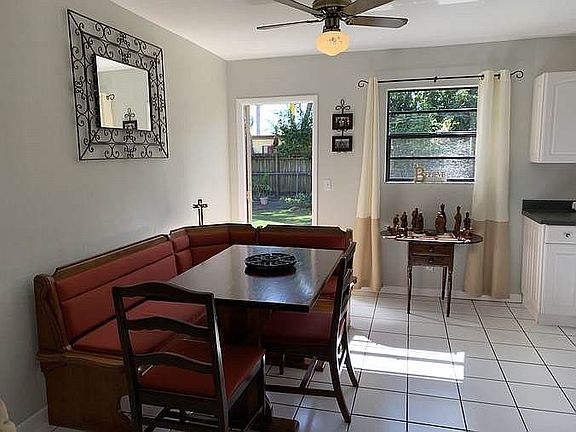 Dinning room and back door