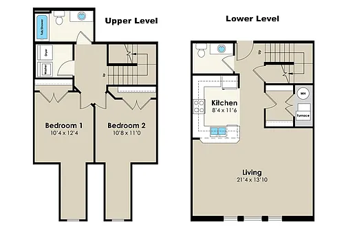 Floor plan 2309 knapp 2bd - 2 Story