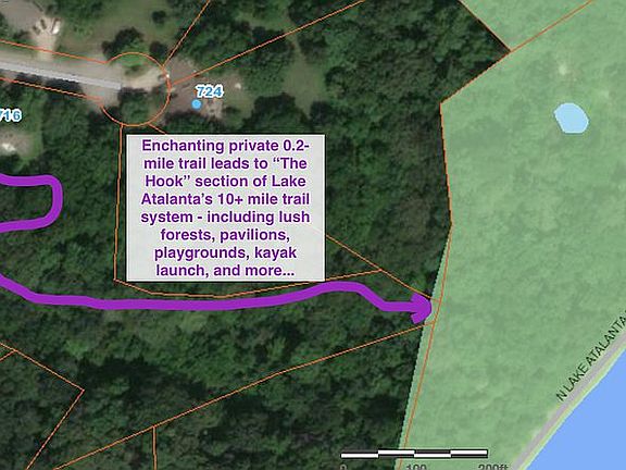 Private trail> Lake Atalanta