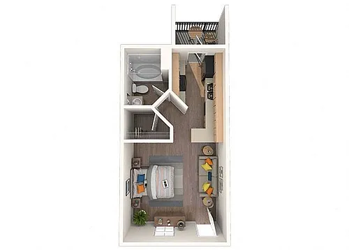 Floor plan Jade - Studio