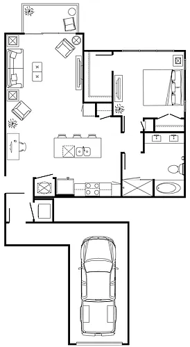 Floor plan DTH1 (twnhome)