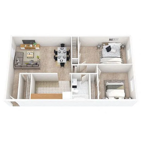 Floor plan Two Bedroom