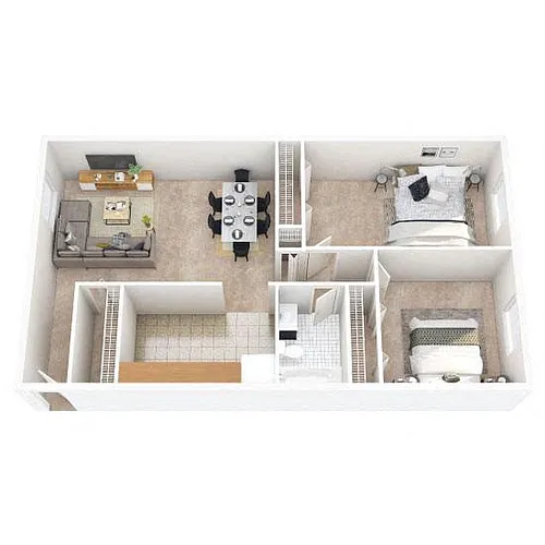 Floor plan Two Bedroom