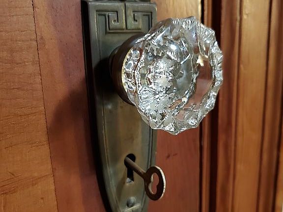 Original glass door knobs 