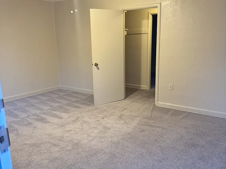 Living Room with ceiling fan, from front entryway