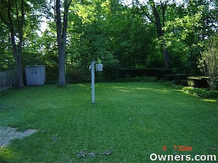 back yard viewed from ramp on back of house