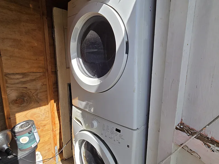 Front loading washer and dryer