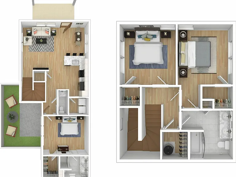 3 BR Townhouse Twin 3 BR Townhouse Twin