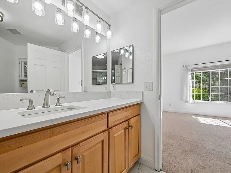 Primary Bath with Quartz countertop