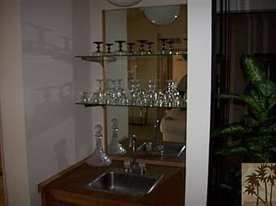 Wet bar in great room