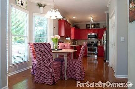 Breakfast Nook
						:
						The eat-in area has a bay window and a great view of the backyard.