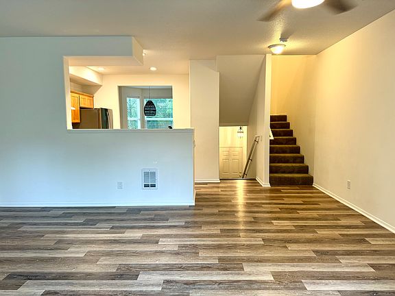 Living/family room looking towards kitchen