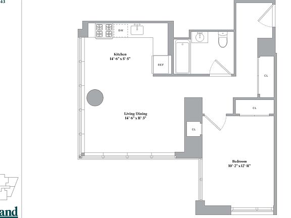 2nd image of 250 Ashland Pl APT 28D