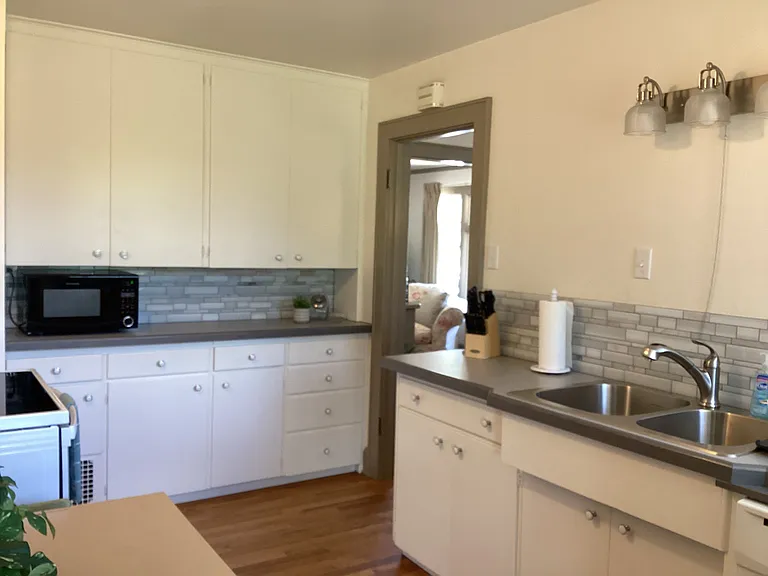 KITCHEN WITH NEW SINK AND NEW DISHWASHER