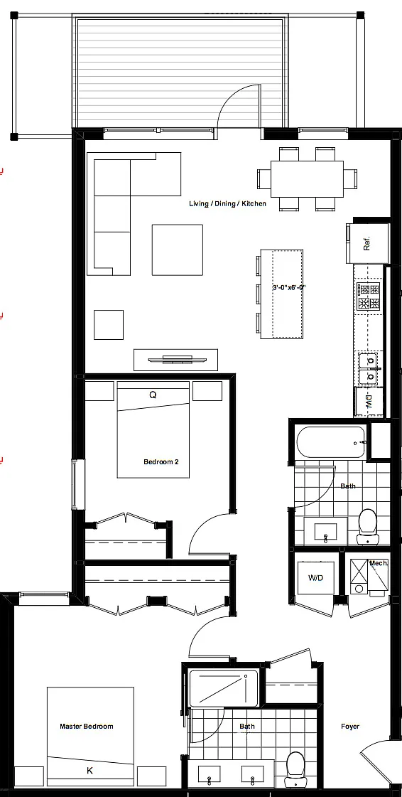 Floor plan 6 - 2X2
