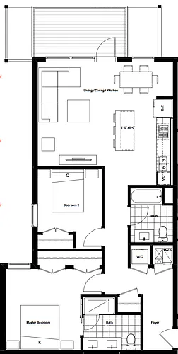 Floor plan 6 - 2X2