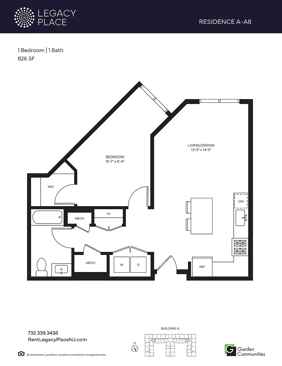 Floor plan A-A8