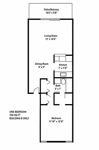 Floor plan 1X1