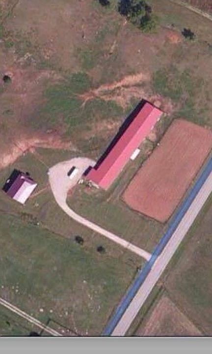 Aerial view of farm 