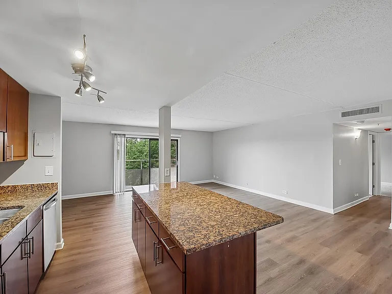 Spacious open-plan kitchen and living area