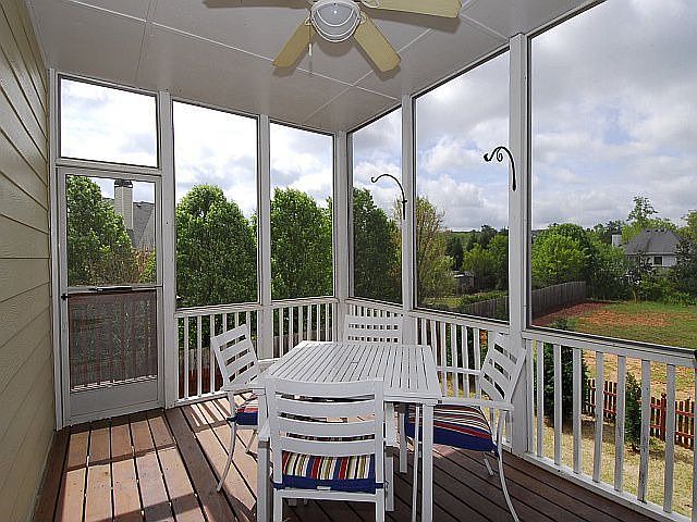Relax on the screened porch