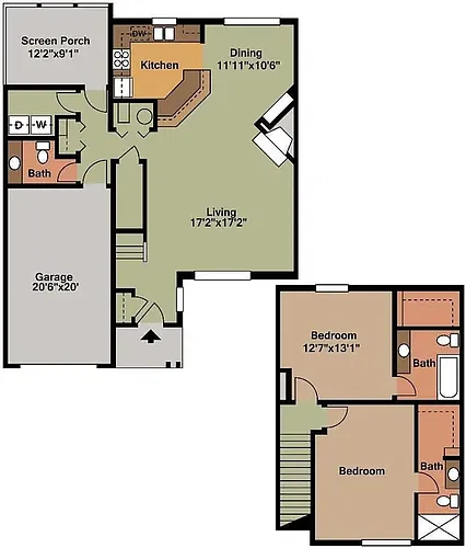 Floor plan Flaherty Deluxe