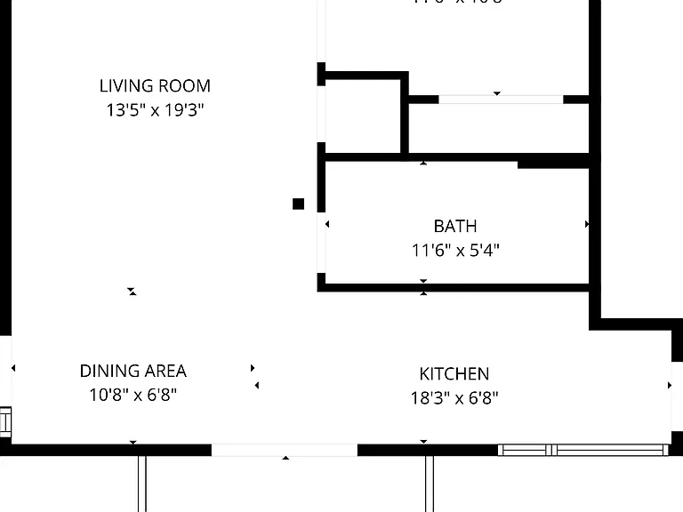 Unit floor plan dimensions approximate